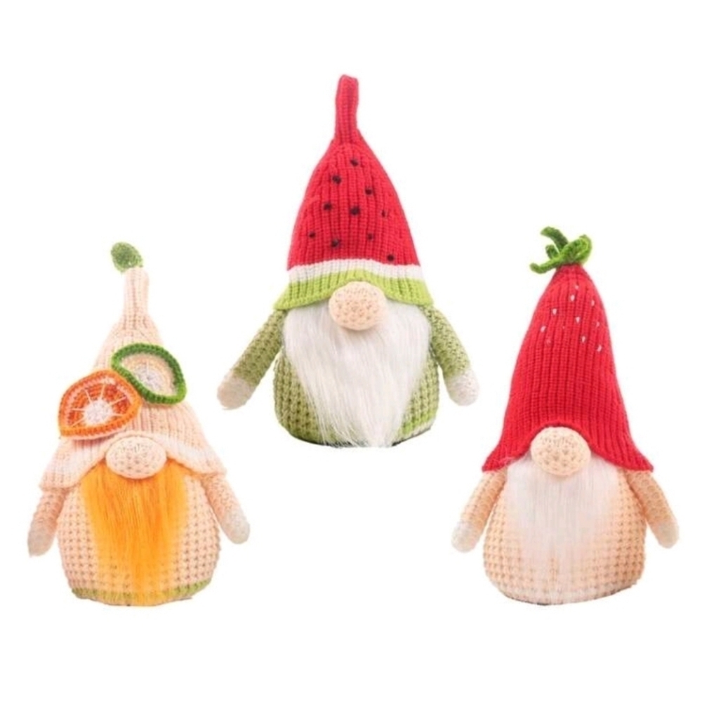Your Choice 1 Crochet Gnome: Watermelon, Strawberry or Lemon/Lime